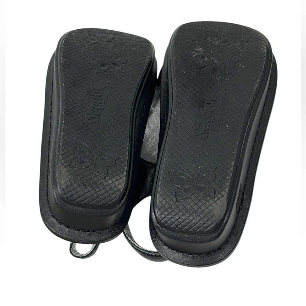 ALEGRIA Kendra Black Shimmer T-Strap KEN-765 Sandals Womens - Picture 6 of 14